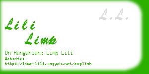 lili limp business card